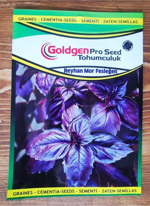 Goldgen Pro Seed Mor Fesleğen (Reyhan) Tohumu