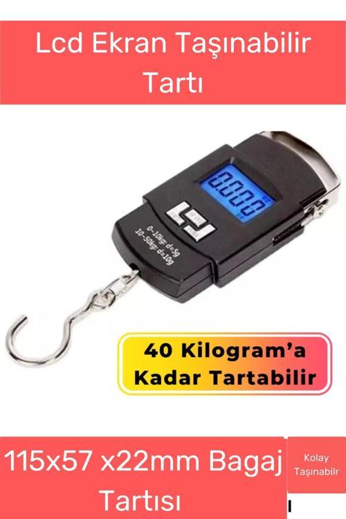 Özel Üretim Lcd Ekran Bavul Ağırlık Tartı Dijital Çok Amaçlı Taşınabilir Bagaj Tartısı Max 40 Kg