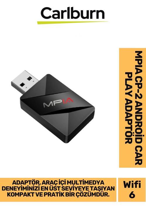 Premium Bluetooth 5.4 Tak Çalıştır Hızlı Wifi 6 Teknolojisi MPIA CP-2 Android Car Play Auto Adaptör