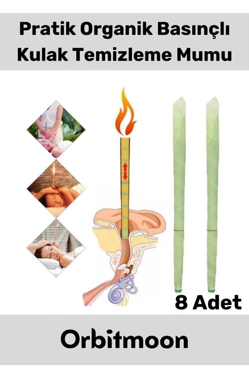 Premium Seri Kulak İçi Kir Temizleme Hava Basınçlı Doğal Aromaterapi Mumu 8 Adet