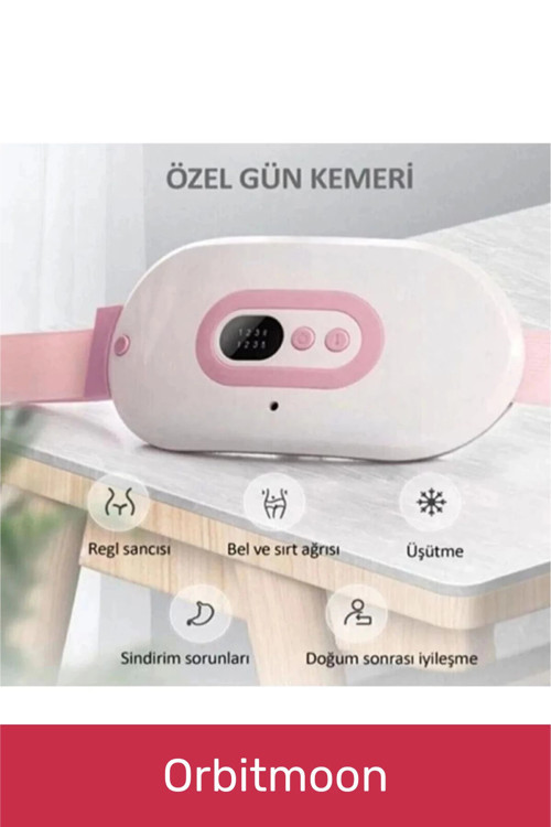 Özel Seri Titreşimli Taşınabilir Sıcak Tutan Regl Ağrıları Dijital Özel Gün Adet Bel Kemeri