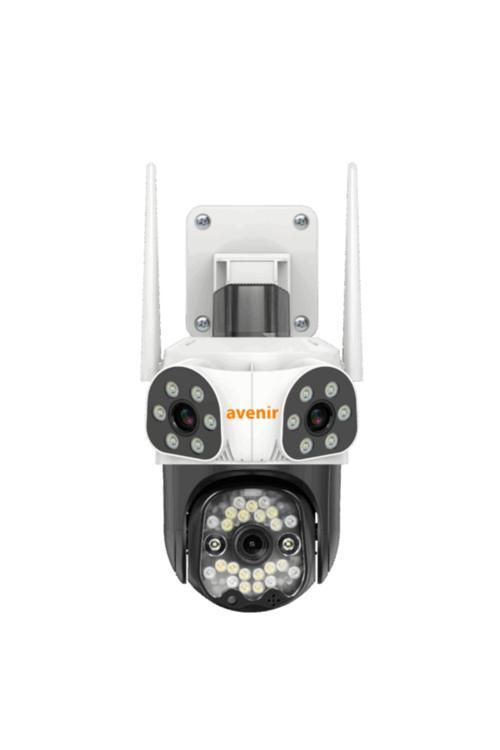 Av-S333 - Wi-Fi - 9Mp 3 Kameralı Ptz Sirenli Akıllı Kamera