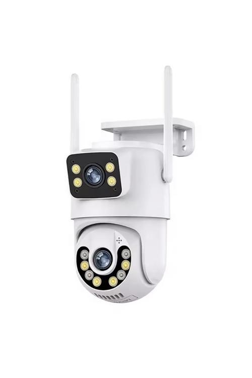 Çift Kameralı Gece Görüşlü Full Hd Kablosuz Wifi İp Akıllı Güvenlik Kamerası