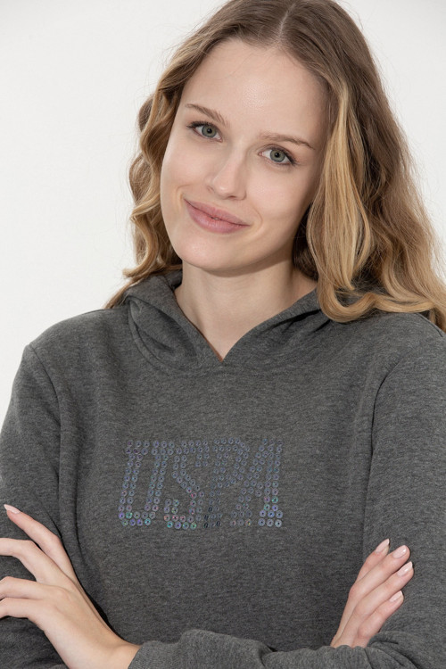 Gri Kadın Sweatshirt