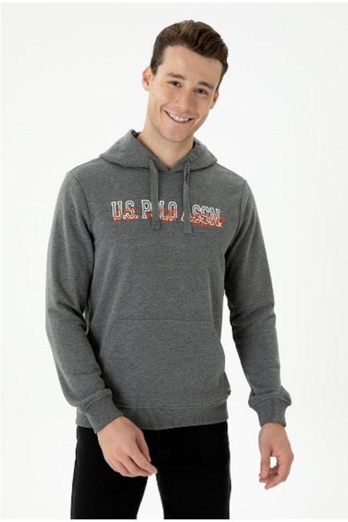 U.S. Polo Assn. Erkek  Kapüşonlu Sweatshirt