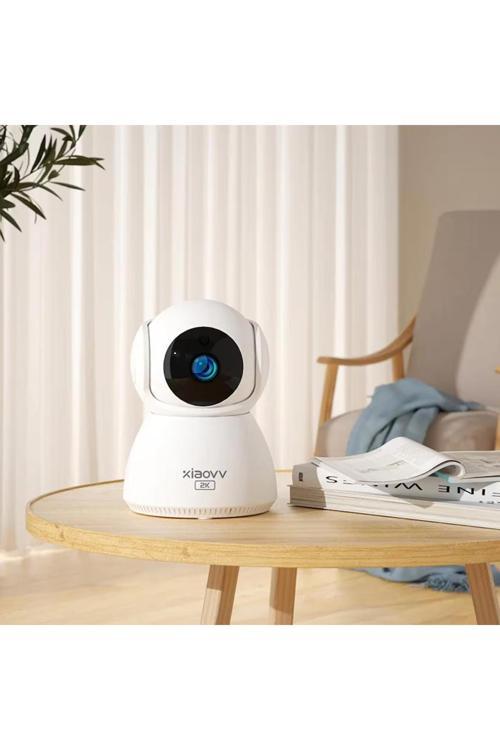 Q8 Ev Ofis 2K Kablosuz Ip Güvenlik Kamerası 355° Hareket Mobil Bildirim Wifi Konuşma Ses Algılama