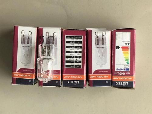 5  ADET  G9  HALOJEN LAMBA   220V 40W= 640 LÜMEN ŞEFFAF