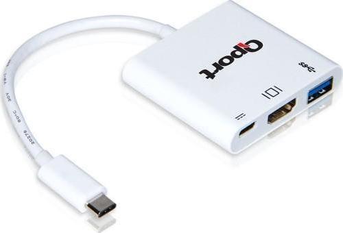 QPort Q-TH03 TYPE-C to HDMI/USB/TYPE-C Çevirici