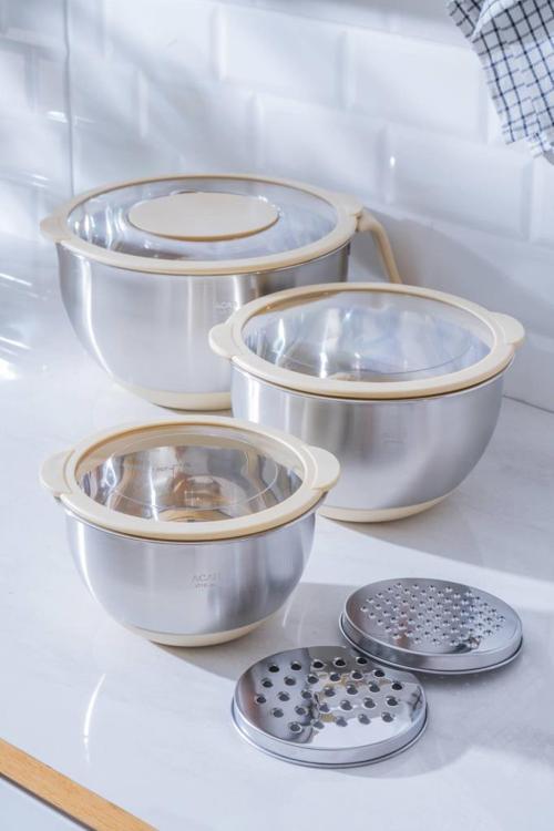 Focus Pro Karıştırma ve Saklama Kabı Seti 16-20-24 Cm