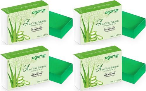 El Yapımı Doğal Sabun 150GR Aloe Vera (4 Lü Set)