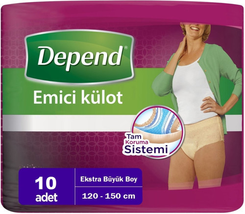 Emici Külot Lohusa Pedi XL - Extra Büyük - Extra Large Kadın (10 Adet) Tekli Pk