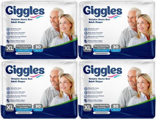 Hasta Bezi Yetişkin Bel Bantlı Tekstil Yüzey Ekstra Büyük (XL) 120 Adet (4PK*30)