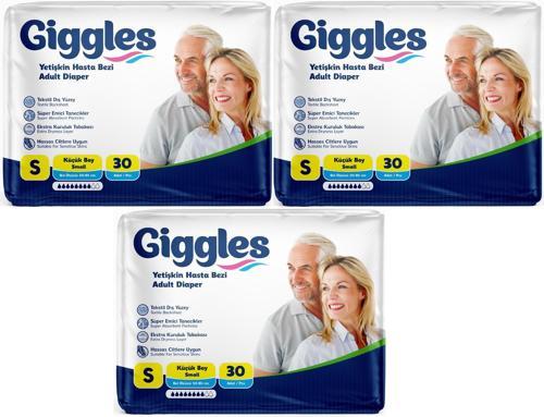 Hasta Bezi Yetişkin Bel Bantlı Tekstil Yüzey Küçük - Small (S) 90 Adet (3PK*30)