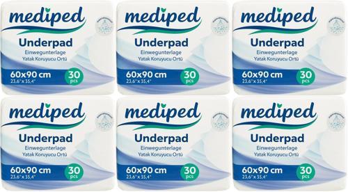 Mediped Hasta Alt Açma Yatak Koruyucu Örtü 60*90CM Klasik 180 Adet (6PK*30)