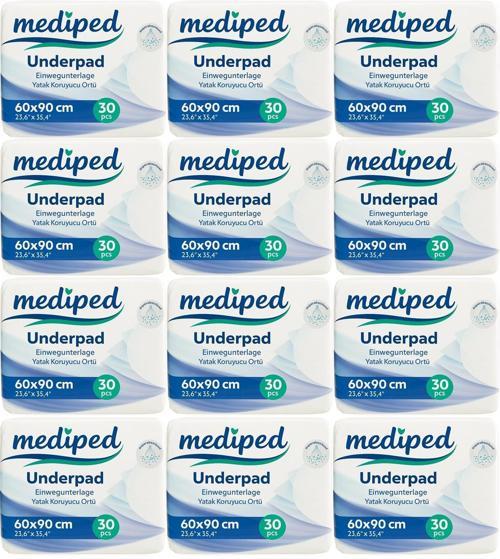 Mediped Hasta Alt Açma Yatak Koruyucu Örtü 60*90CM Klasik 360 Adet (12PK*30)