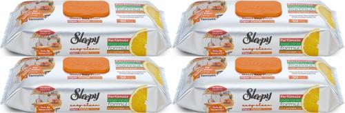 Easy Clean Yüzey Temizlik Mutfak Havlusu -Mendili  50 Yaprak Portakal Yağlı (4Lü Set) 200Yprk