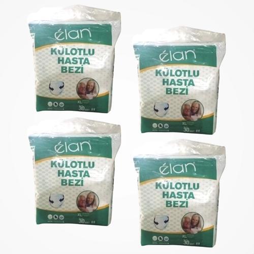 Emici Külot v Extra Large (XL) Hasta Bezi | 4 x 30'lu Paket (120 Adet)