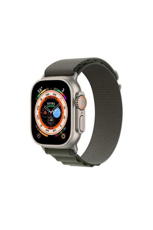 Watch 44Mm Uyumlu Krd-74 Hasır Zore Kordon-Yeşil