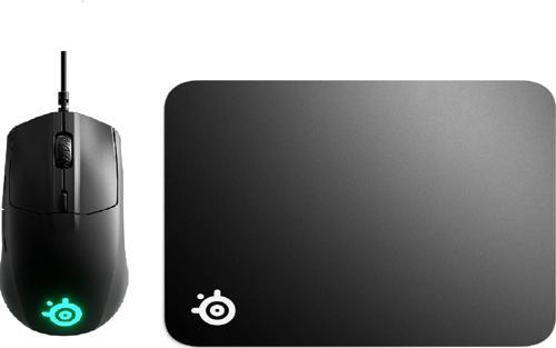 Rival 3 Kablolu RGB Oyuncu Mouse + QcK Medium Oyuncu Mouse Pad