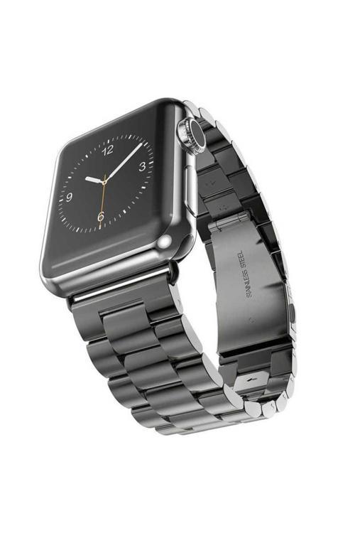 Watch 42Mm Uyumlu Krd-04 Metal Zore Kordon-Siyah