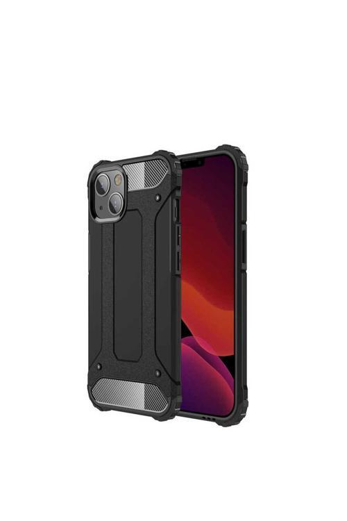 İphone 13 Mini Uyumlu Crash Silikon Kılıf-Siyah