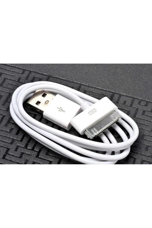 Beyaz İphone 4S Usb Kablo-