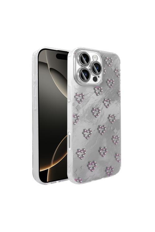 Apple İphone 16 Pro Kılıf Kamera Korumalı Figürlü Zore Ponti Silikon Kapak