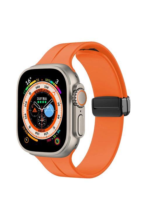 Watch Ultra 49Mm Uyumlu Krd-84 Uyumlu Zore Kordon-Turuncu