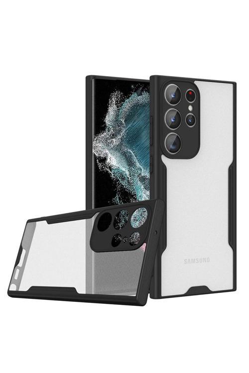 Galaxy S23 Ultra Uyumlu Parfe Kılıf-Siyah