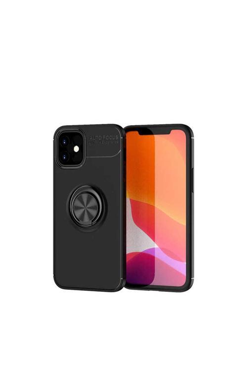 İphone 12 Mini Uyumlu Ravel Silikon Kılıf-Siyah