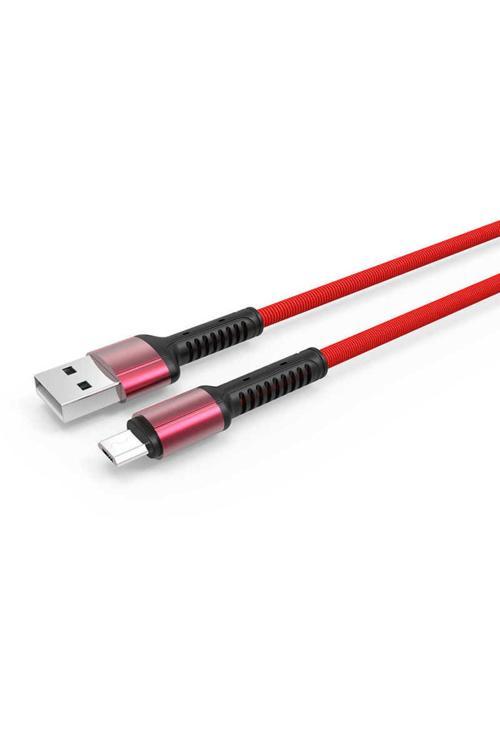 Kırmızı Ls63 Micro Usb Kablo-Zore
