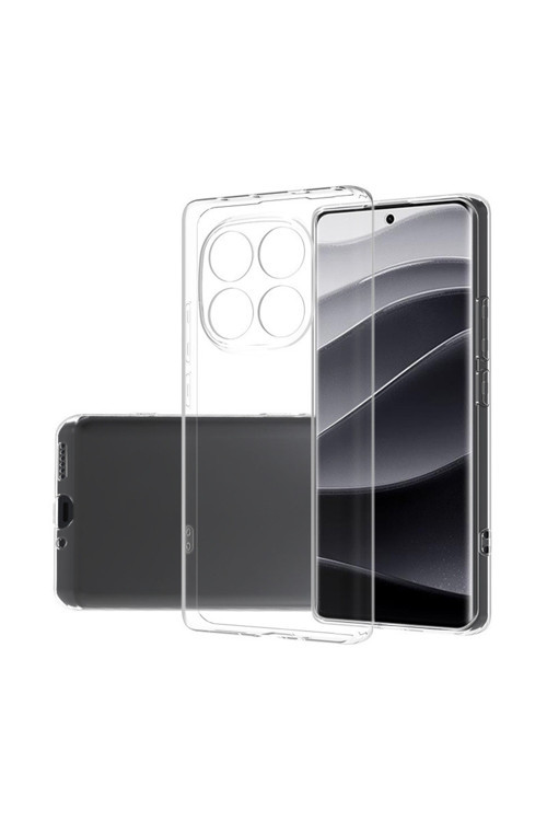 Xiaomi Redmi Note 14 Pro Plus Uyumlu Kılıf Süper Silikon Kapak-Şeffaf