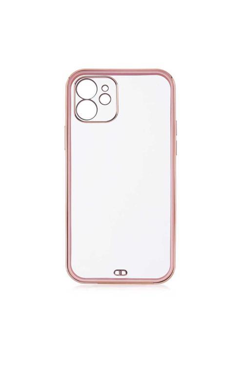İphone 12 Uyumlu Voit Clear Kılıf-Pembe