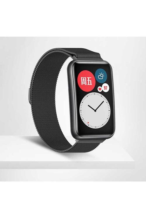 Huawei Watch Fit Metal Kordon Dönüştürücü Clo- Siyah