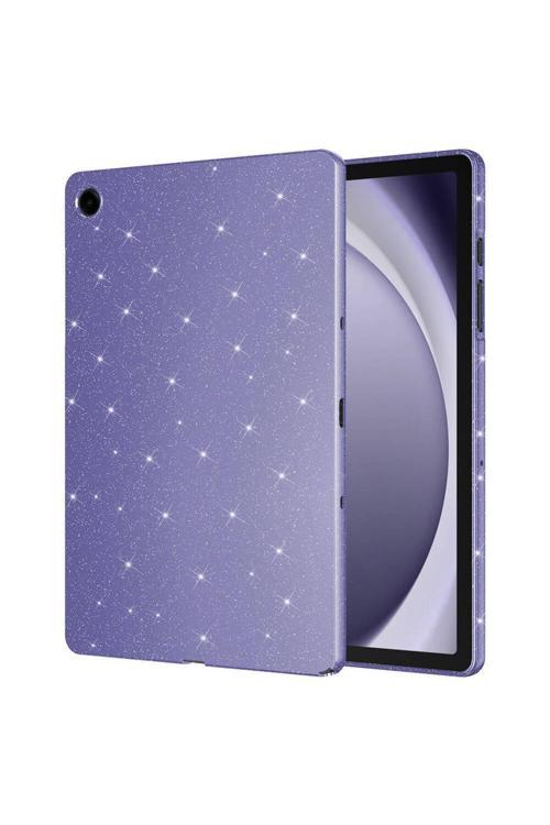 Galaxy Tab S7 T870 Simli Parlak Görünümlü Uyumlu Zore Tablet Koton Kılıf-Derin Mor