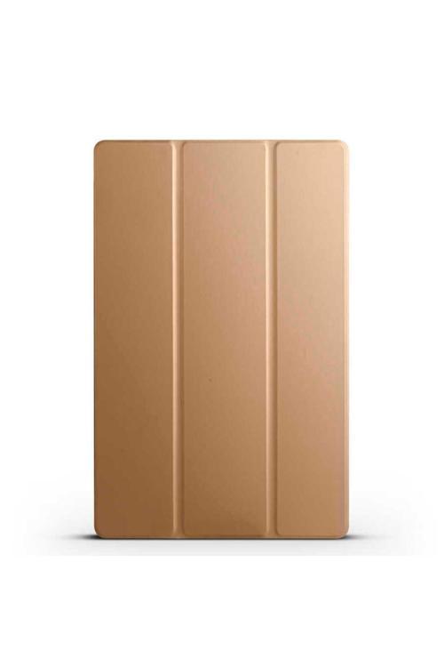 Galaxy Tab S9 Plus  Uyumlu Zore Smart Cover Standlı 1-1 Kılıf-Gold