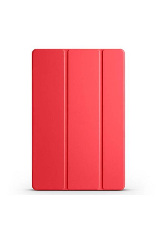 Galaxy Tab A9 Plus Uyumlu Zore Smart Cover Standlı 1-1 Kılıf-Kırmızı