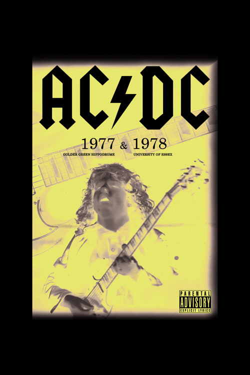 Ac-Dc 1977 - 1978 Rock Müzik Duvar Posteri - Kalın Kağıt - Çerçevesiz