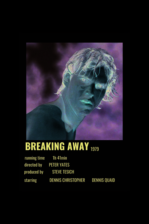 Breaking Away Film Info Card Bilgi Kartı Duvar Posteri