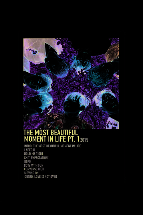 Bts The Most Beautiful Moment In Life Pt.1 K-Pop Duvar Posteri - Duvar Dekoru - Kalın Kağıt