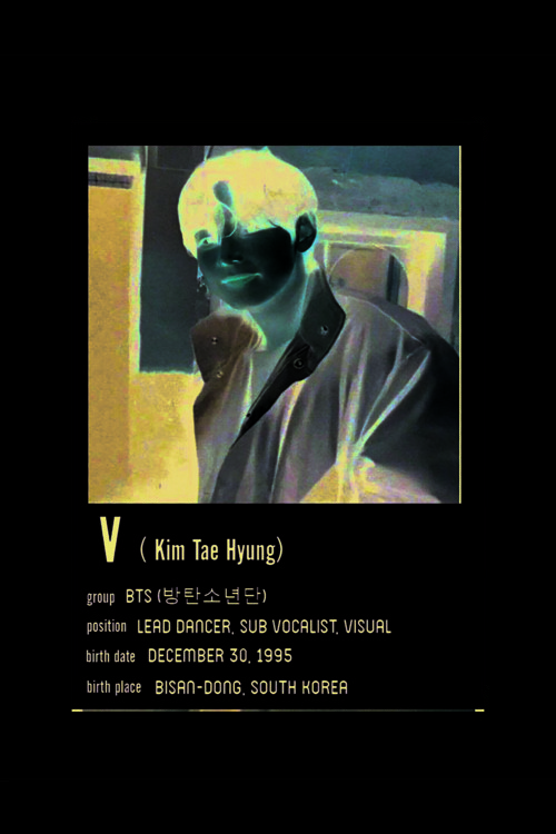 Bts V (Kim Tae Hyung) K-Pop Duvar Posteri - Duvar Dekoru - Kalın Kağıt - Çerçevesiz