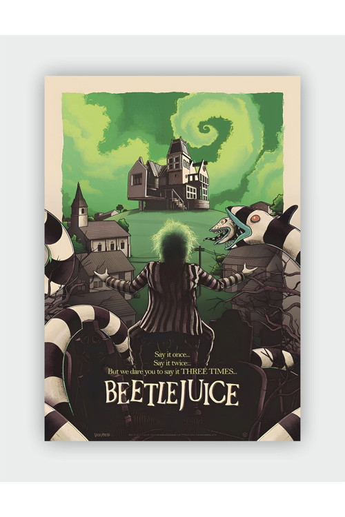 Beetlejuice Film Duvar Posteri - Kalın Kağıt - Çerçevesiz