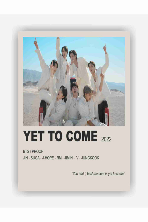 Bts Yet To Come K-Pop Duvar Posteri - Kalın Kağıt - Çerçevesiz
