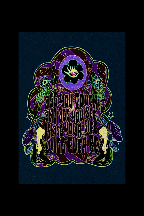 Aesthetic Hippie Duvar Posteri