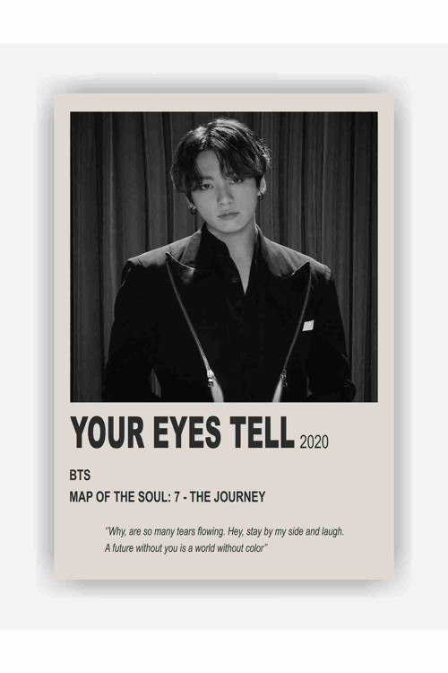 Bts Your Eyes Tell Duvar Posteri - Kalın Kağıt - Çerçevesiz