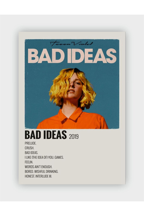 Bad Ideas Duvar Posteri - Duvar Dekoru - Kalın Kağıt - Çerçevesiz