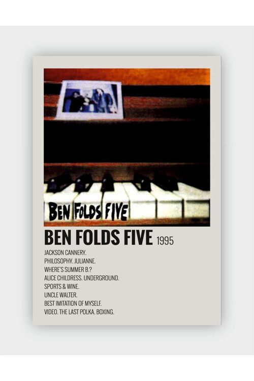 Ben Folds Five Duvar Posteri - Duvar Dekoru - Kalın Kağıt - Çerçevesiz