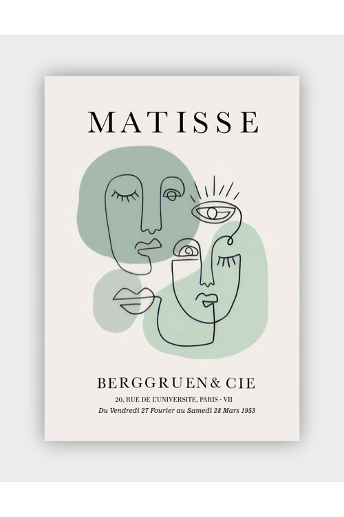 Berggruen & Cie Henri Matisse Duvar Posteri - Kalın Kağıt - Çerçevesiz