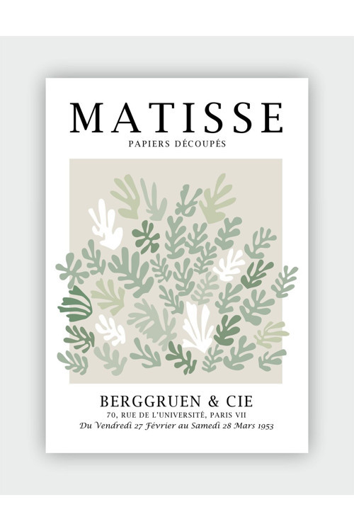 Berggruen & Cie Henri Matisse Duvar Posteri - Kalın Kağıt - Çerçevesiz
