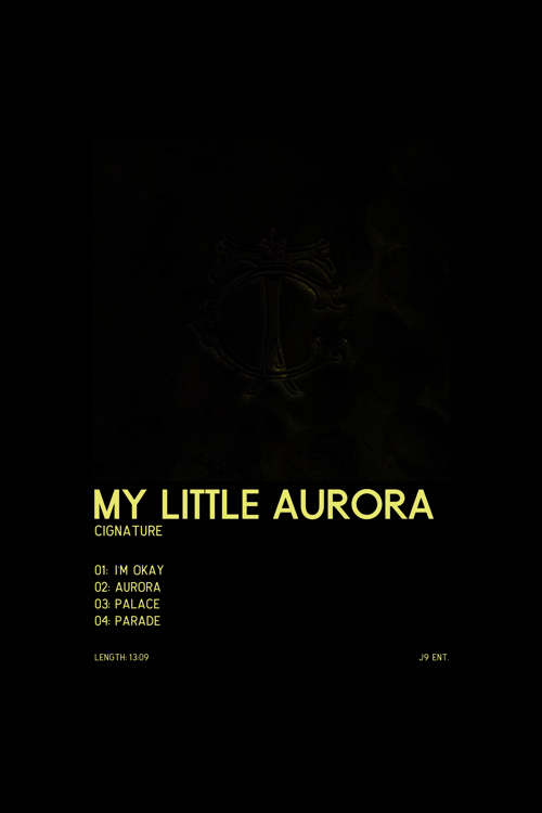 Cıgna Ture My Little Aurora K-Pop Duvar Posteri - Duvar Dekoru - Kalın Kağıt - Çerçevesiz